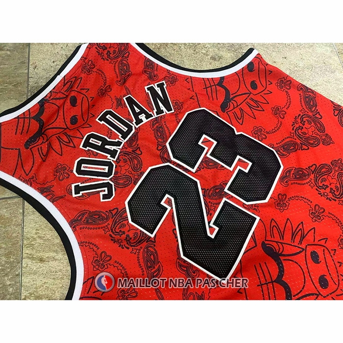 Maillot Chicago Bulls Michael Jordan NO 23 Mitchell & Ness 1996-97 Rouge2
